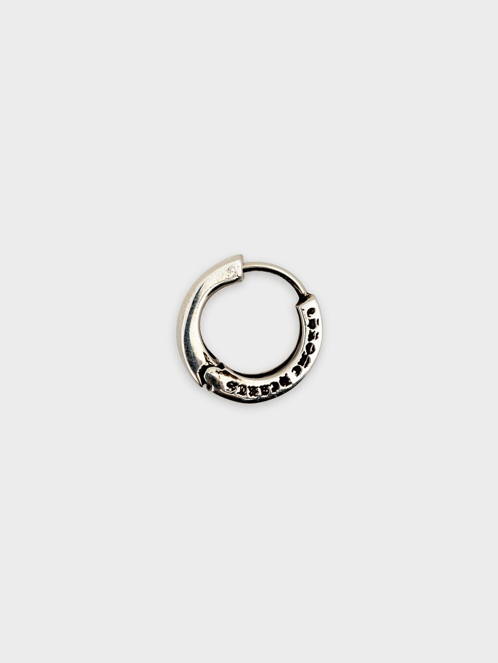 Large Plus V Band Hoop Earring