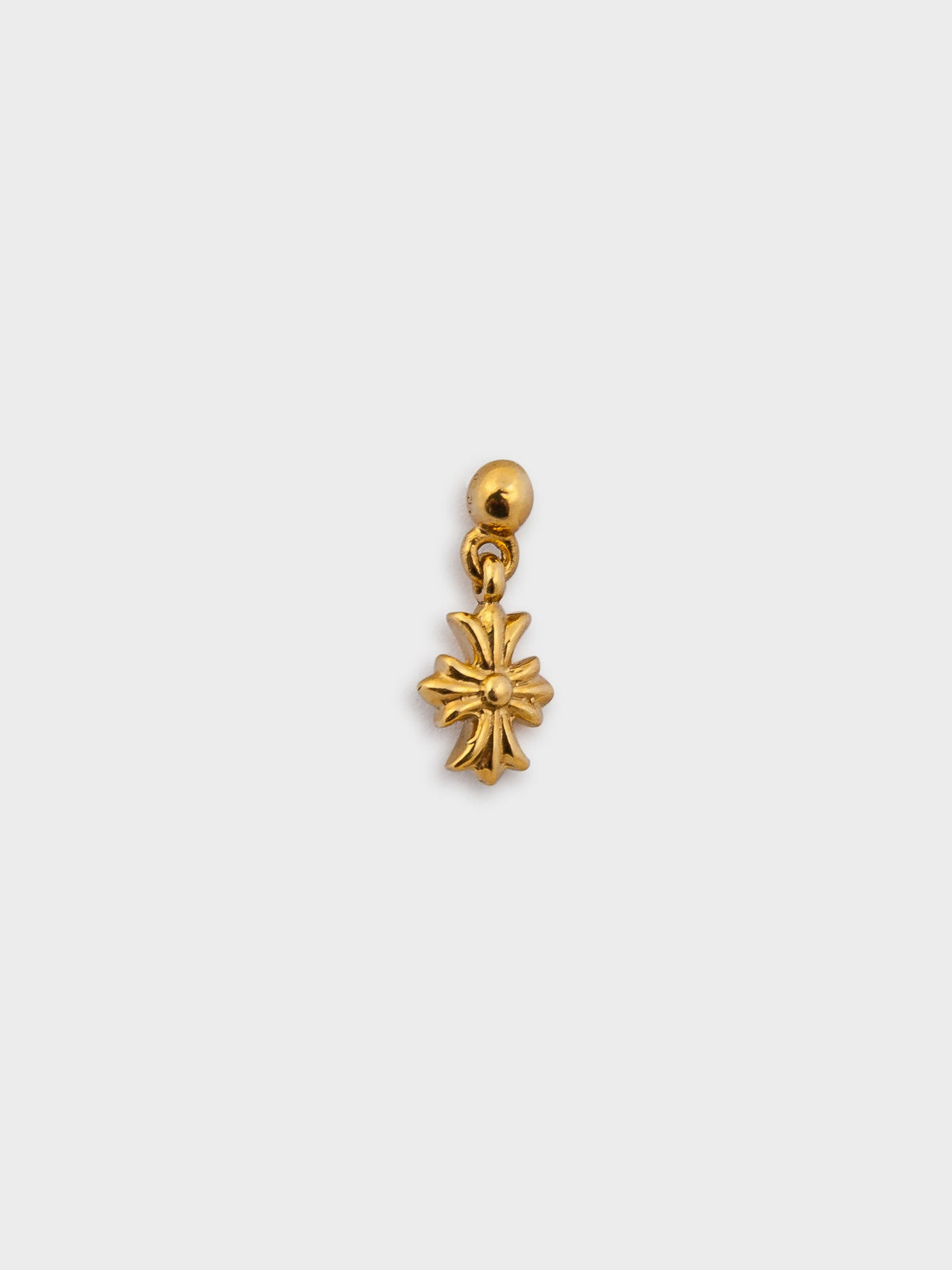 22K Tiny E Earring