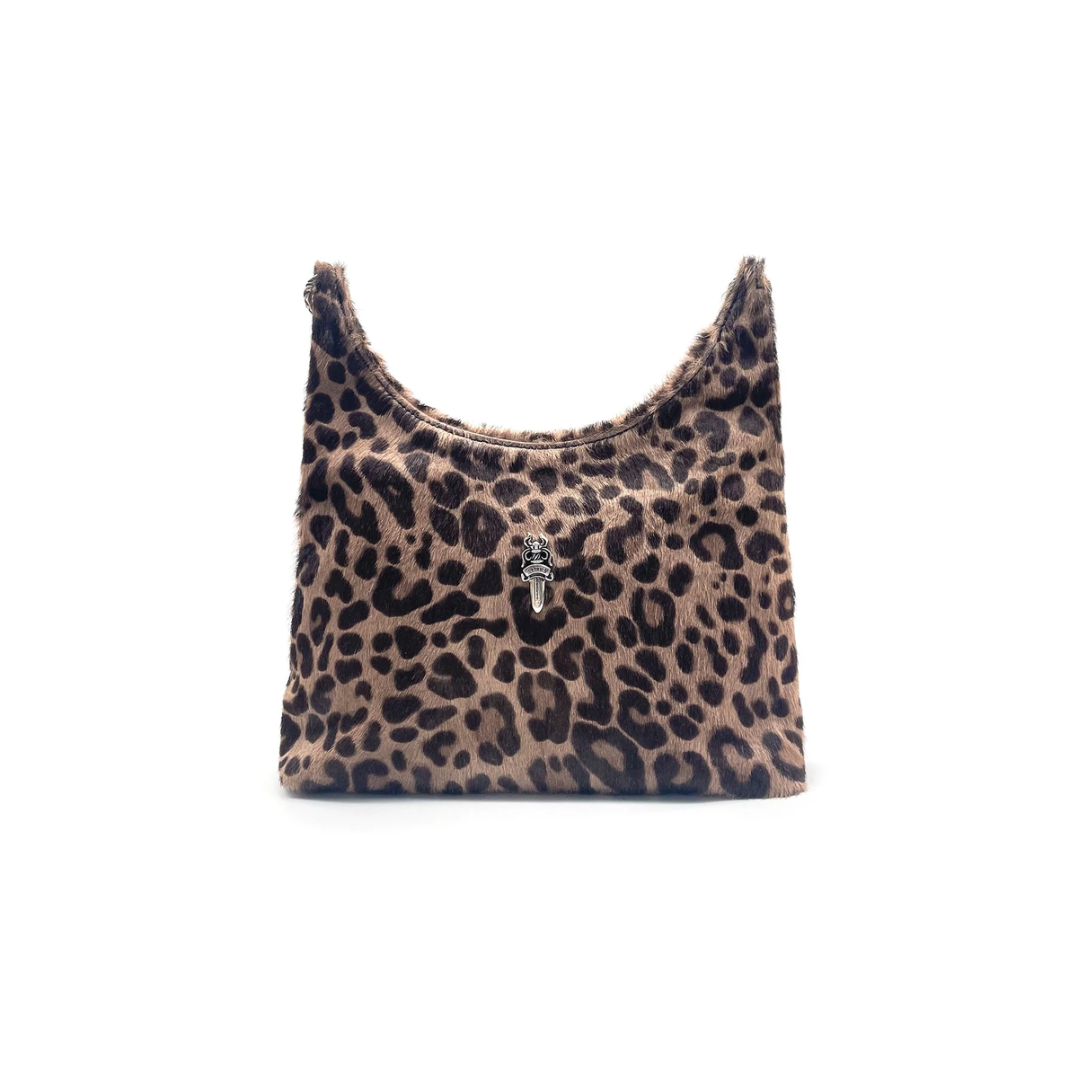 Chrome Hearts VIV Pony Hair Leopard Pattern Shoulder Bag