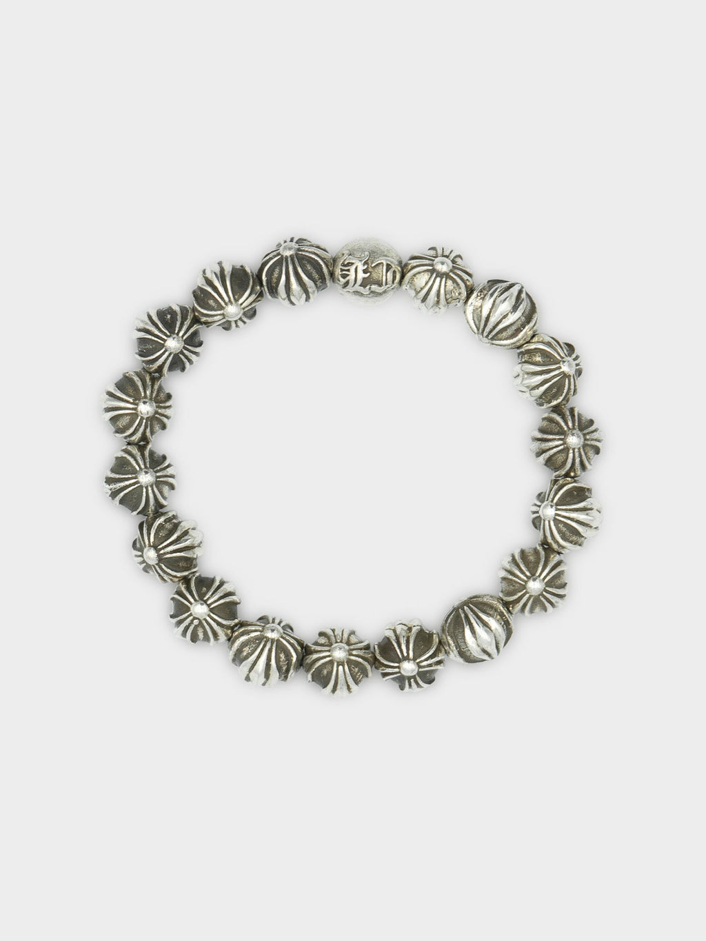 Full Silver Bead Bracelet