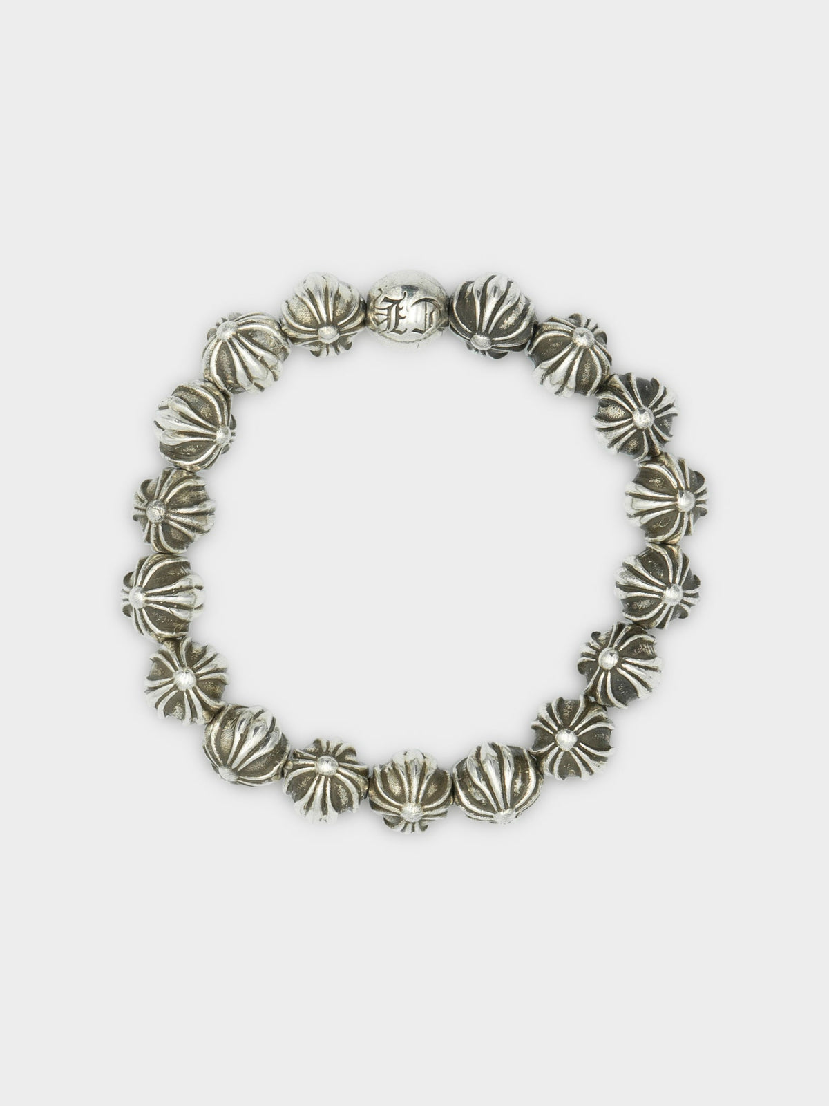 Full Silver Bead Bracelet