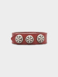 Red Leather Star Bracelet