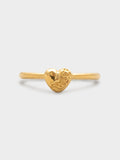 22k Heart Bubblegum Ring