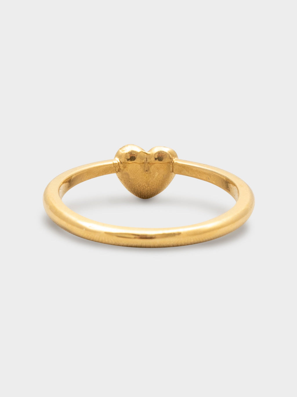 22k Heart Bubblegum Ring