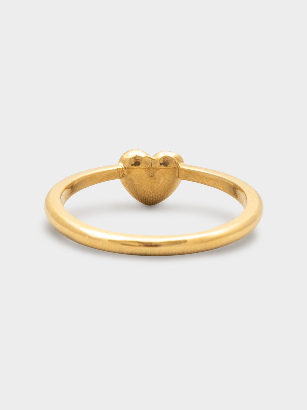 22k Heart Bubblegum Ring