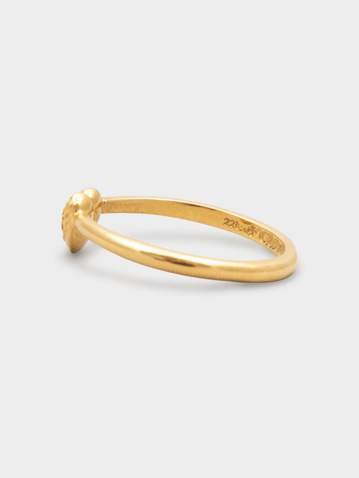 22k Heart Bubblegum Ring