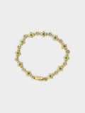 22k Emerald Tiny E Bracelet