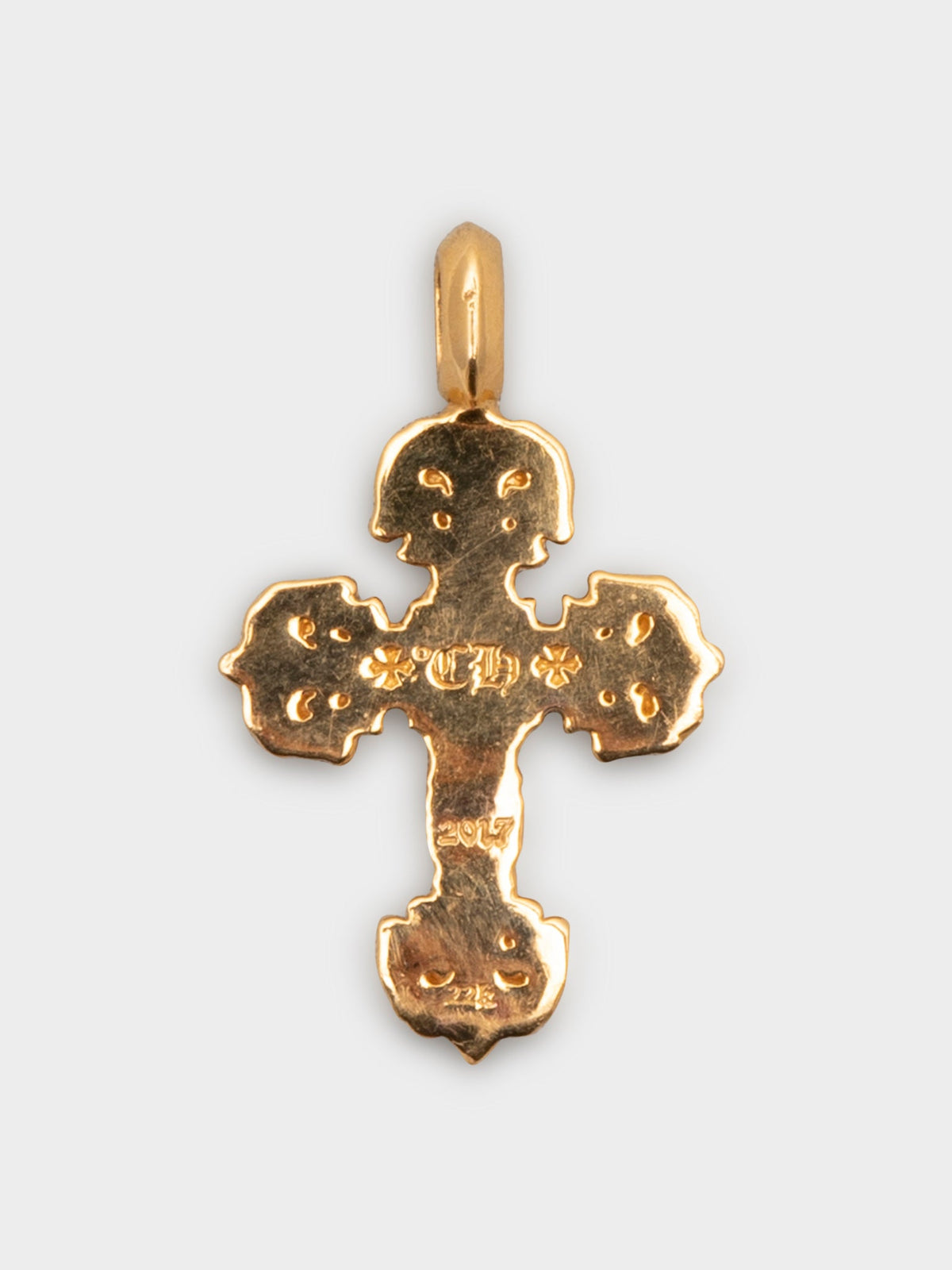 22K Diamond Filigree Charm Pendant