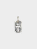 Tiny Cross Cutout Dog Tag Pendant