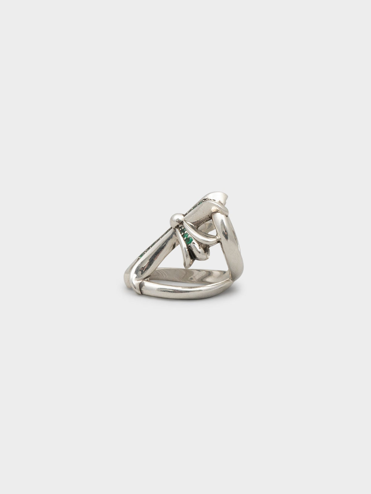 Emerald Infinity Ring