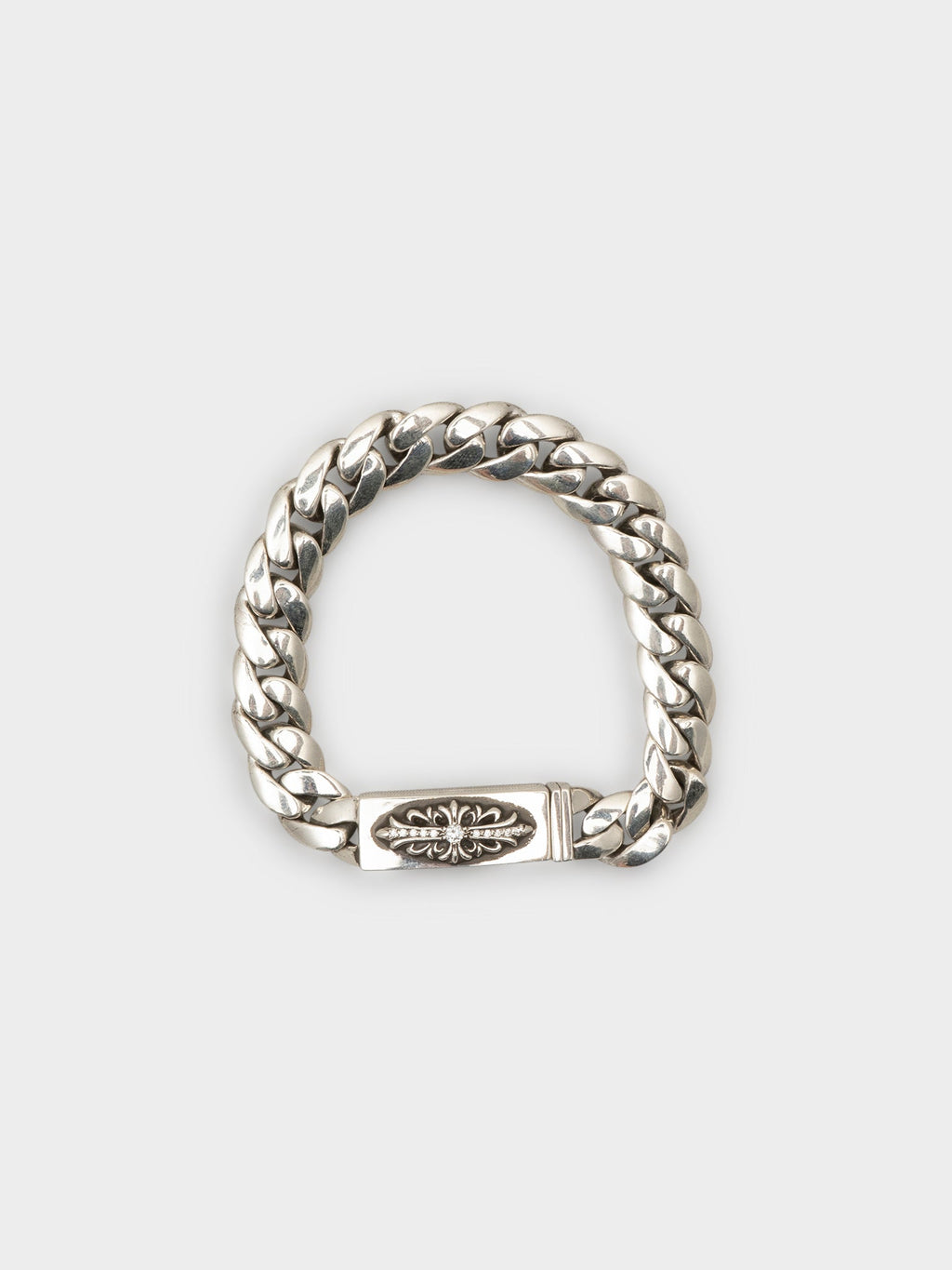 Diamond Mini Floral ID Bracelet