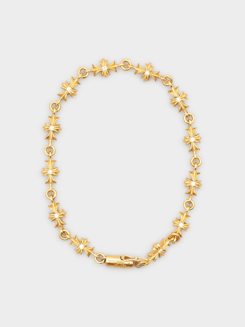 22k Diamond Tiny E Bracelet