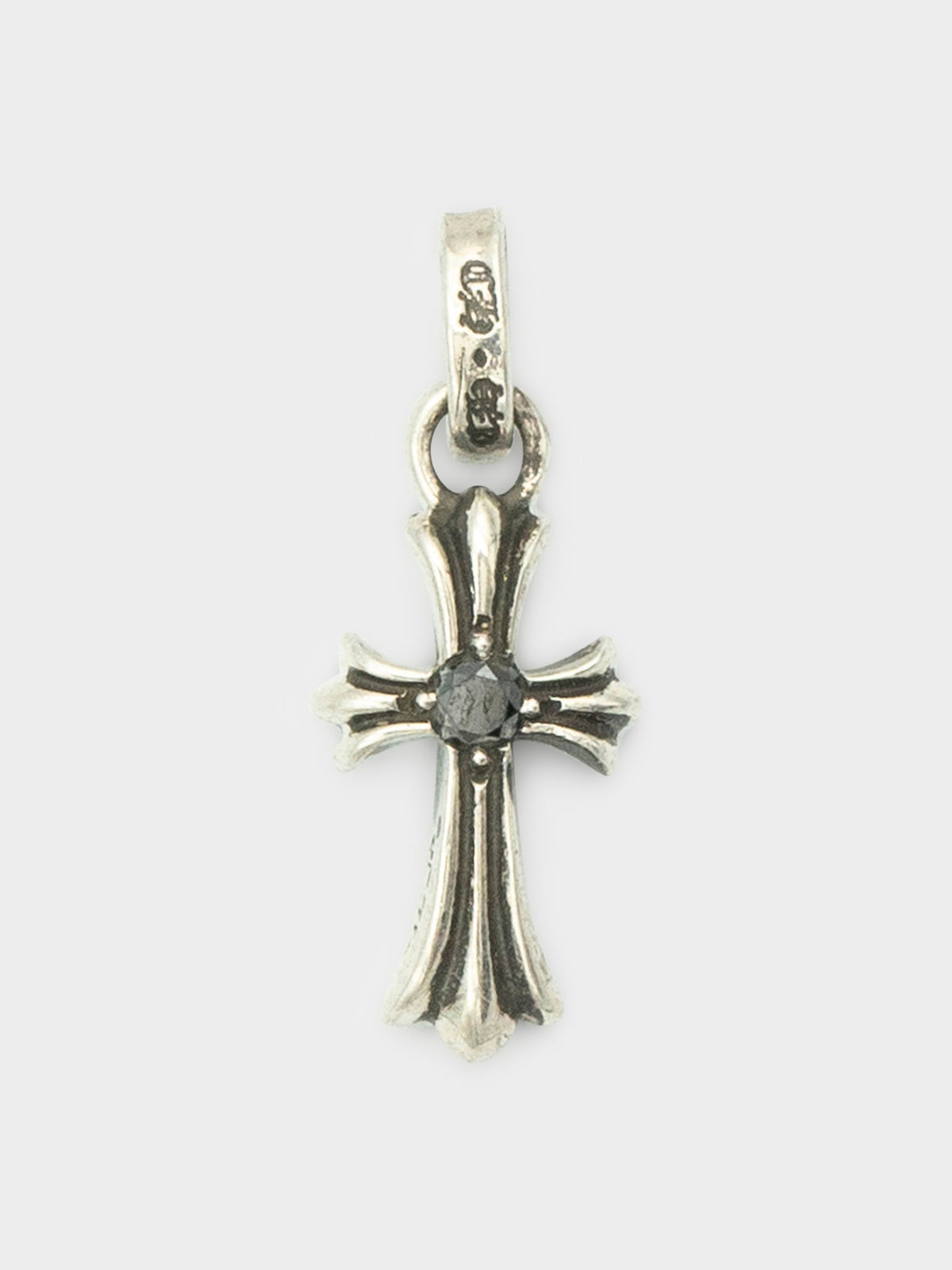 Center Stone Baby Fat Pendant - Black Diamond