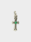 Center Stone Baby Fat Pendant - Emerald