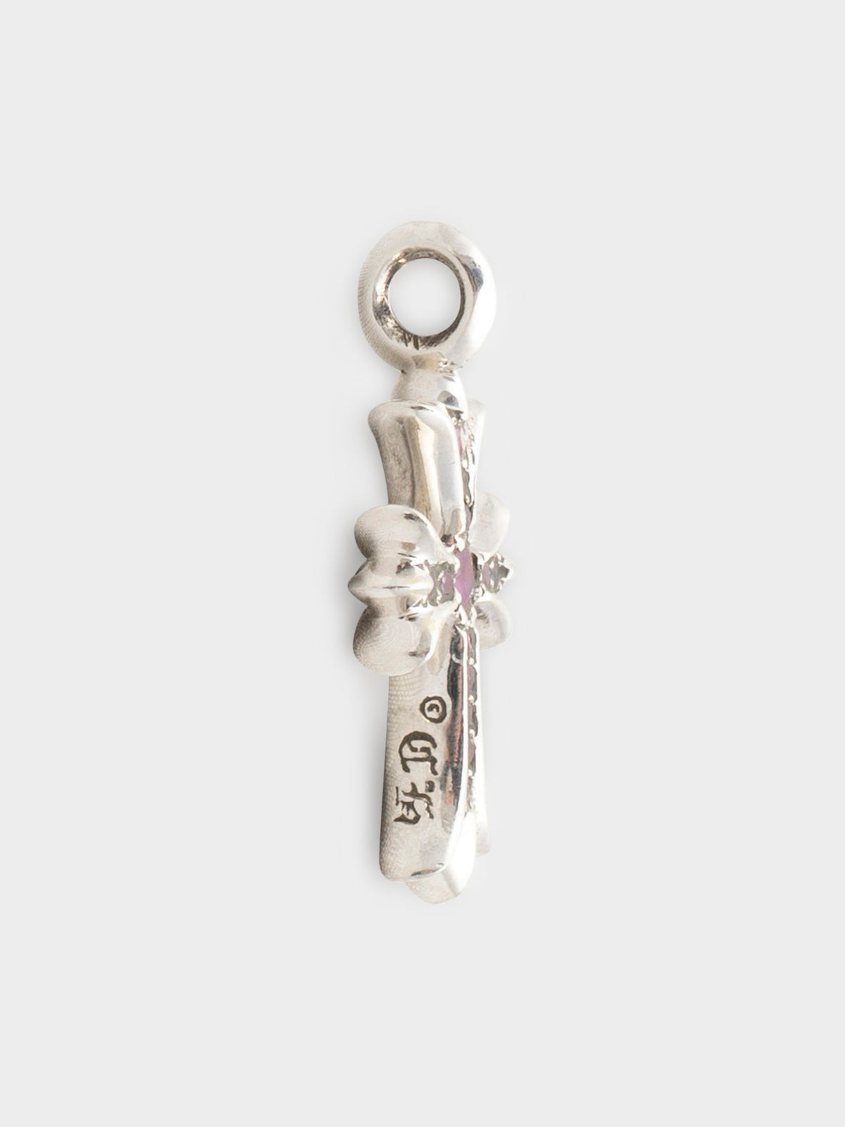 Ruby Tiny Fat Cross Pendant