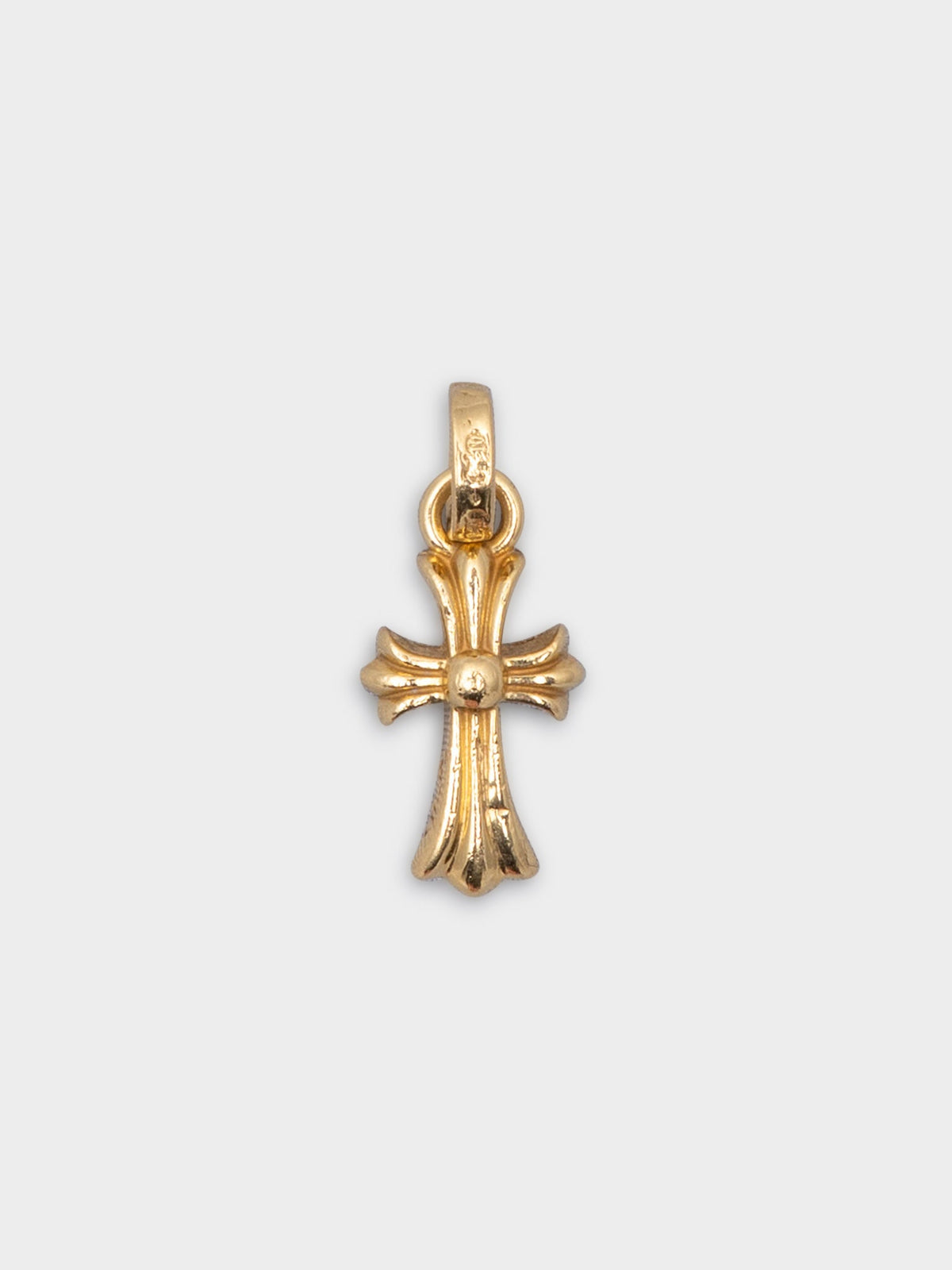 22k Ruby Baby Fat Cross Pendant
