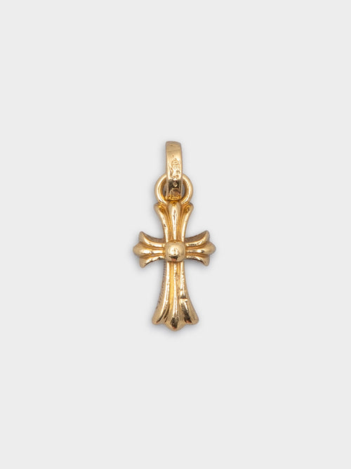 22k Ruby Baby Fat Cross Pendant