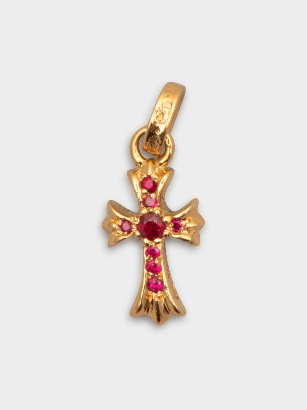 22k Pavé Ruby Baby Fat Pendant