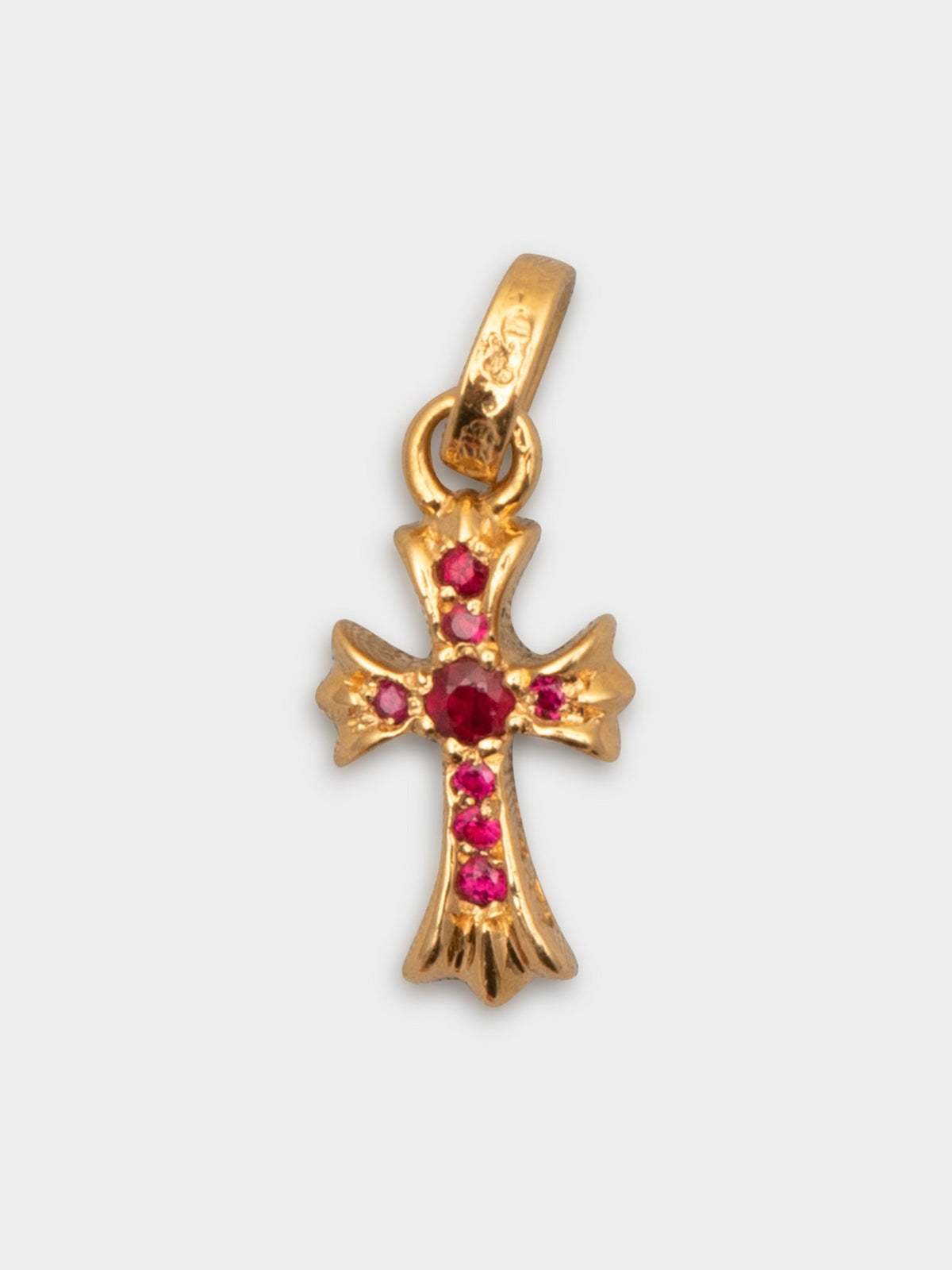 22k Pavé Ruby Baby Fat Pendant