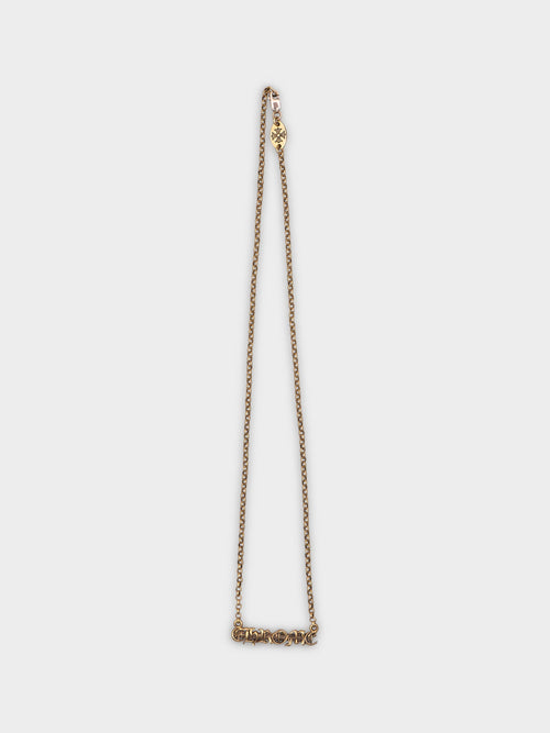 22k Spellout Necklace