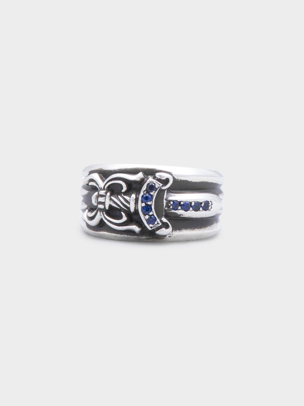 Blue Sapphire Dagger Ring