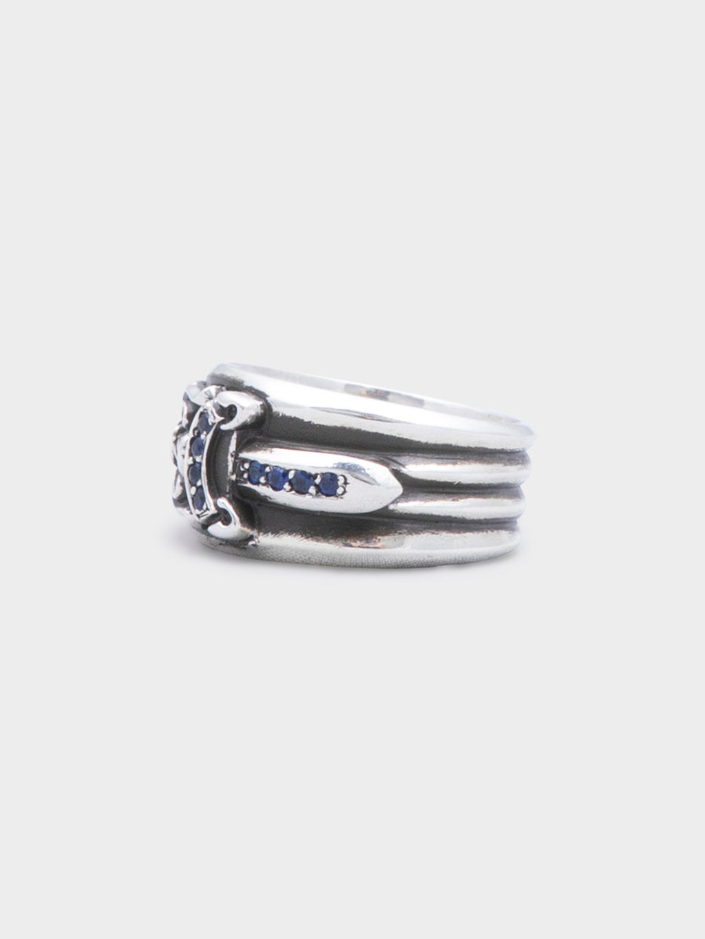 Blue Sapphire Dagger Ring