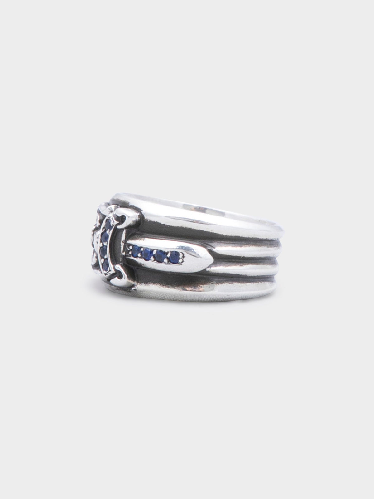 Blue Sapphire Dagger Ring