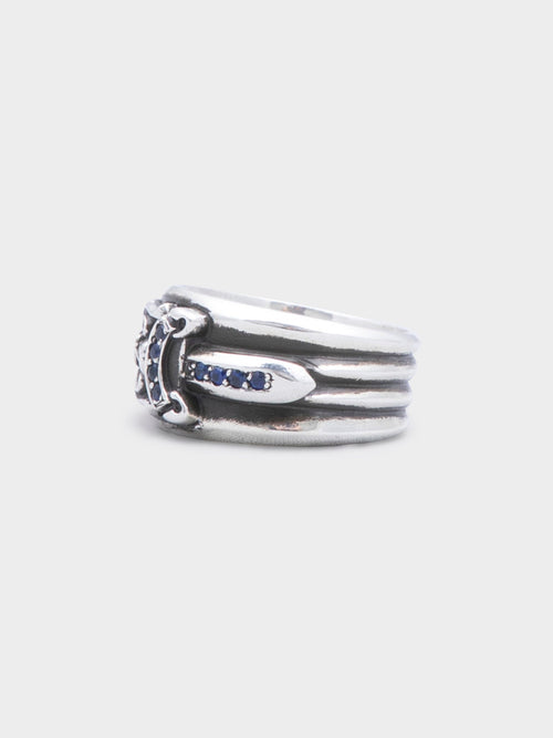Blue Sapphire Dagger Ring