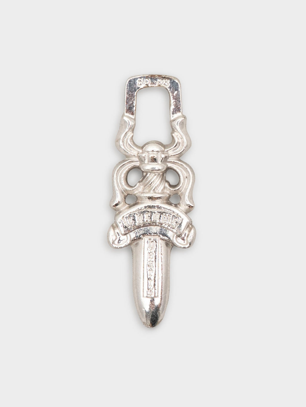 Rhodium Dagger Pendant
