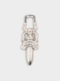 Rhodium Dagger Pendant
