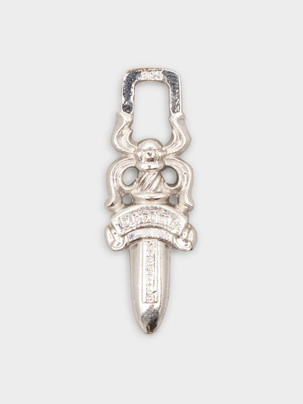 Rhodium Dagger Pendant