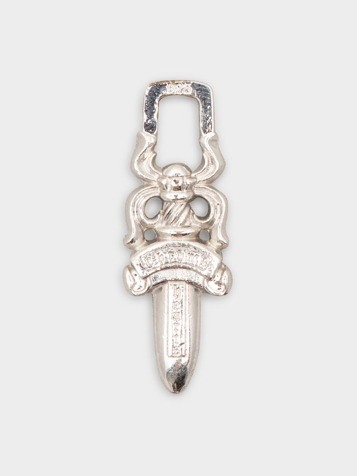 Rhodium Dagger Pendant
