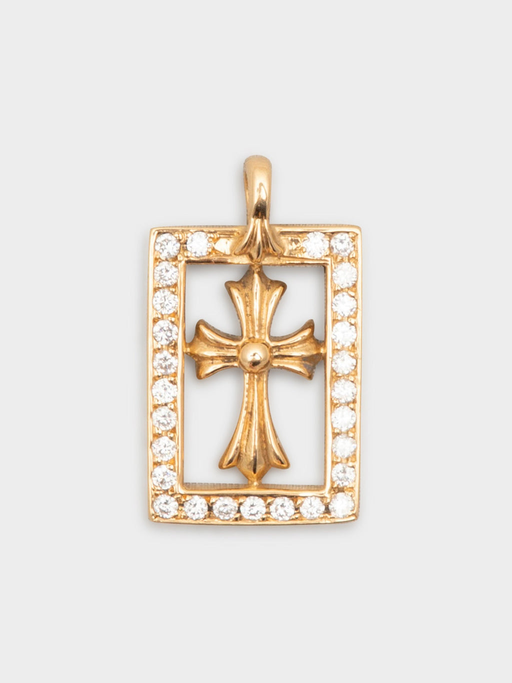 22k Diamond Baby Fat Frame Pendant