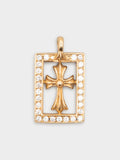 22k Diamond Baby Fat Frame Pendant