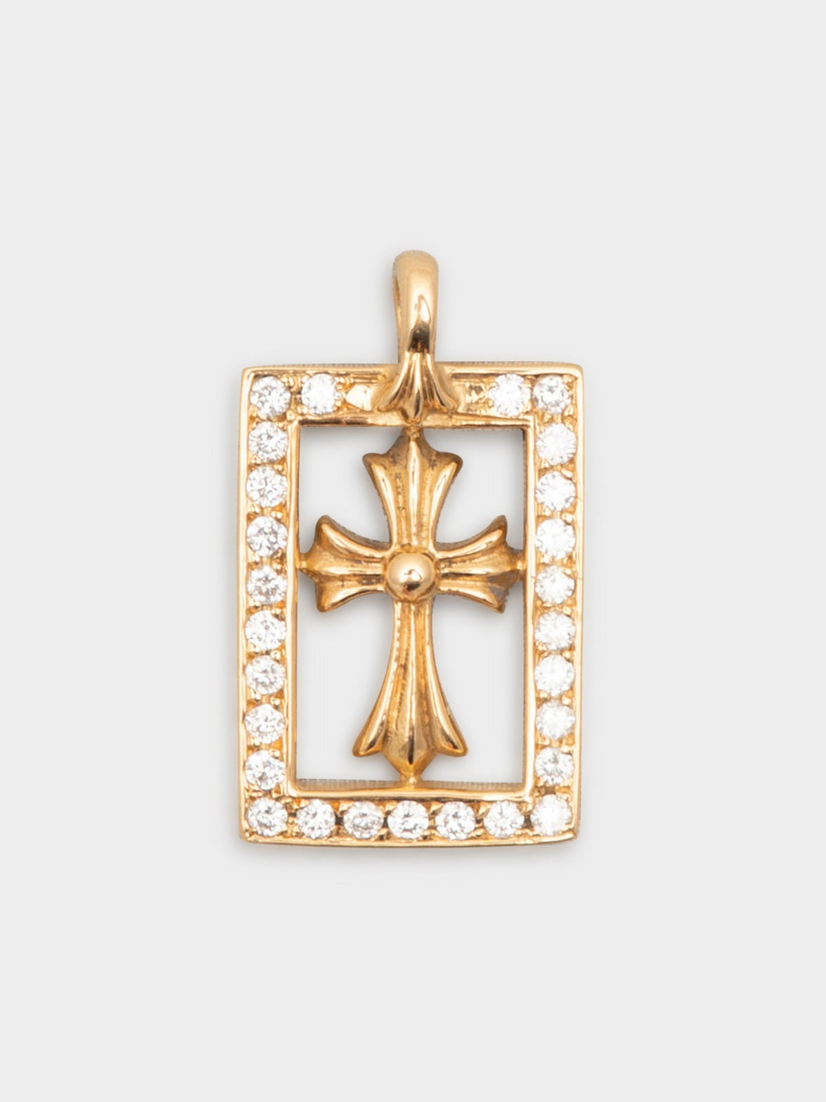 22k Diamond Baby Fat Frame Pendant