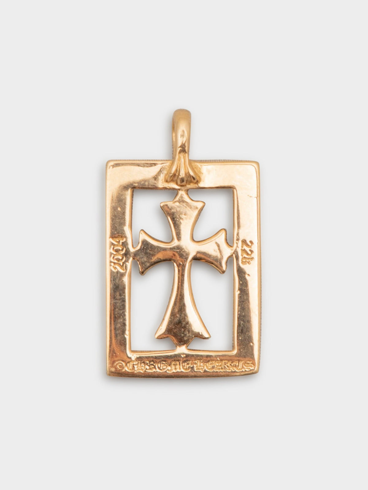 22k Diamond Baby Fat Frame Pendant
