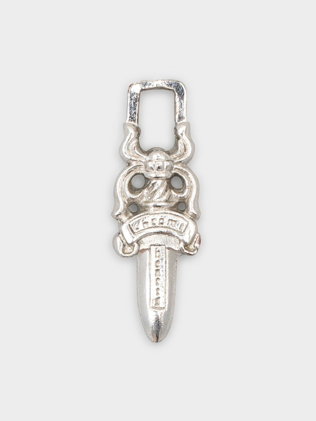 Rhodium Small Dagger Pendant