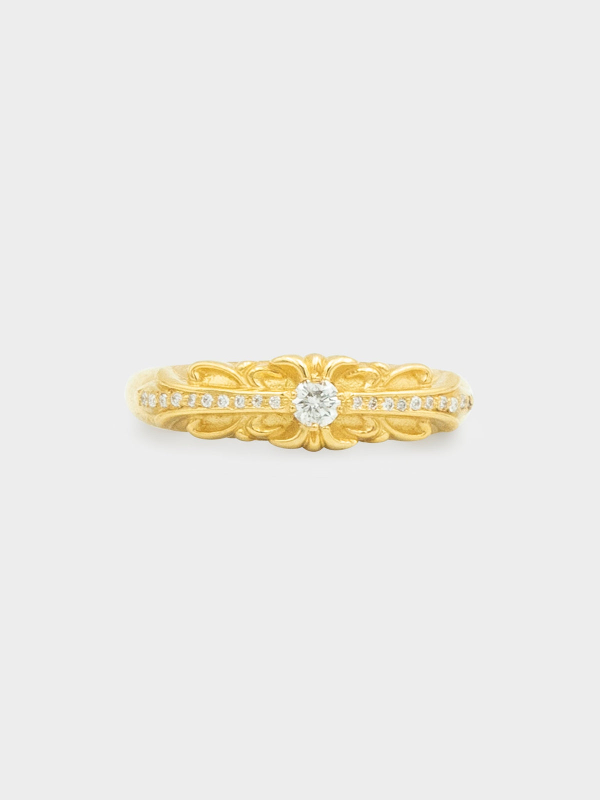 22k Diamond Baby Floral Ring