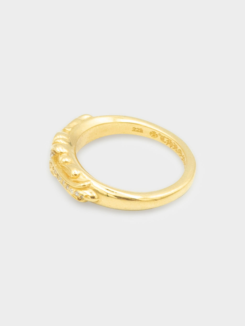 22k Diamond Baby Floral Ring