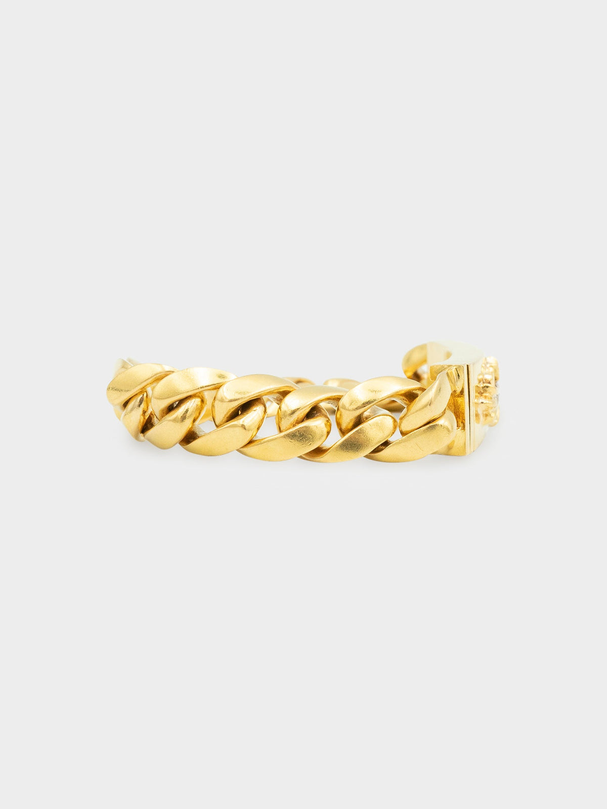 22K Diamond Floral ID Bracelet