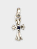 Center Stone Baby Fat Pendant - Blue Sapphire