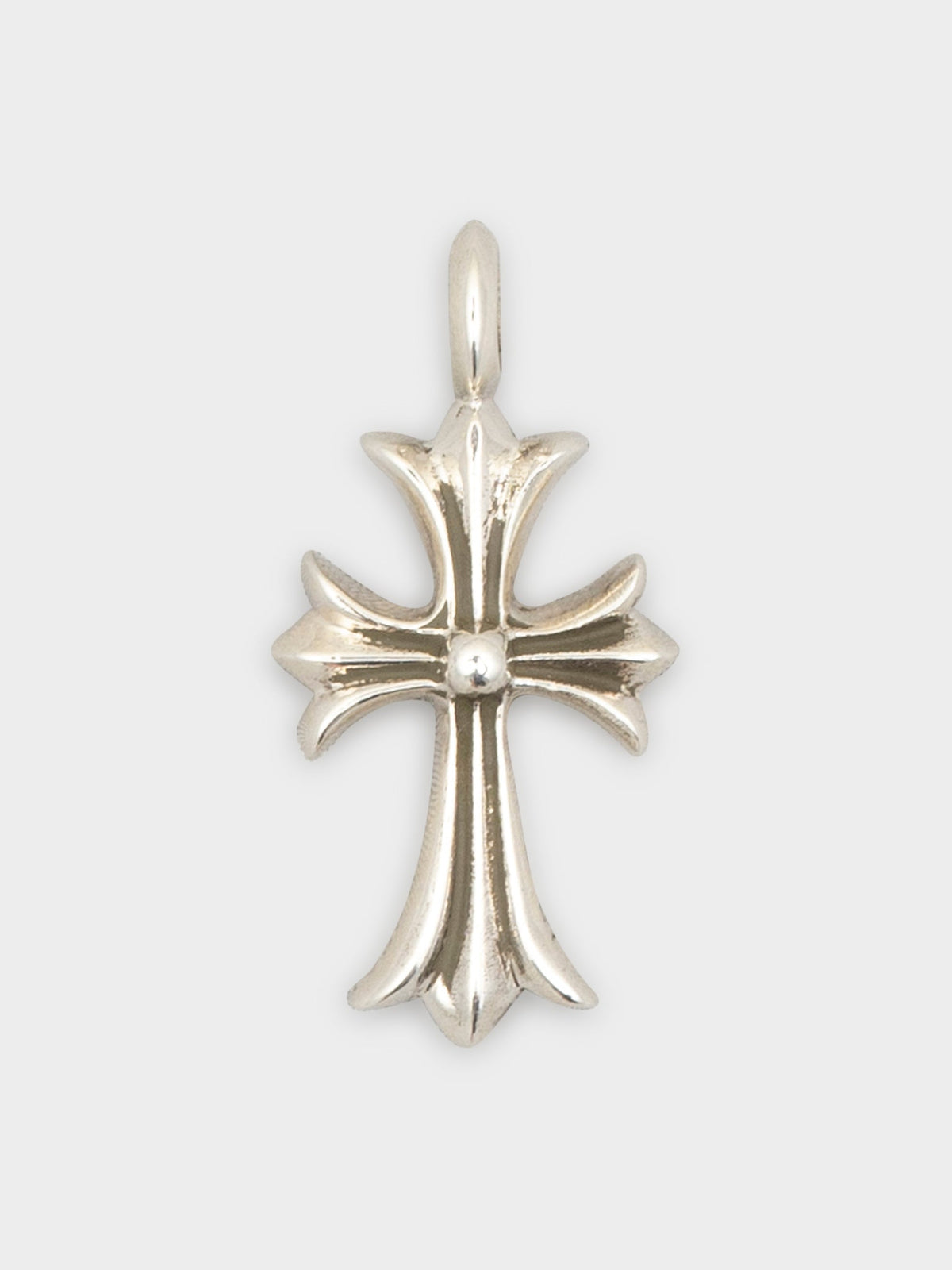 Blue Sapphire Tiny Fat Cross Pendant