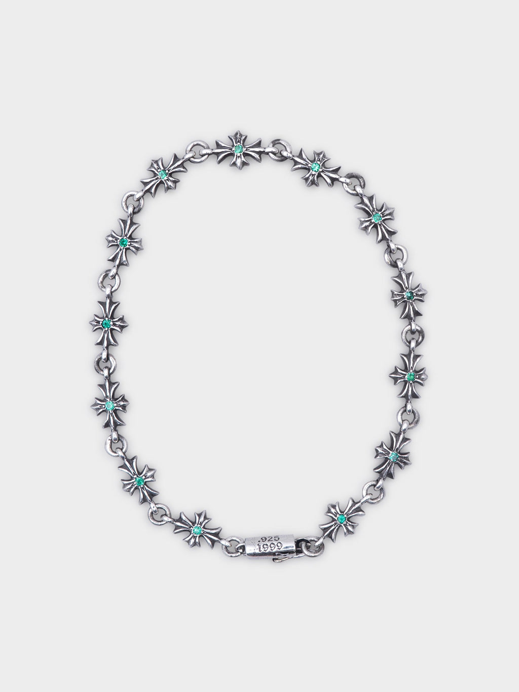Emerald Tiny E Bracelet