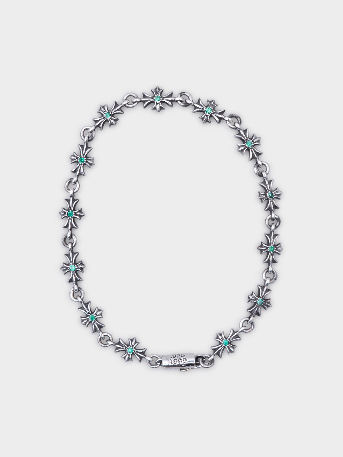 Emerald Tiny E Bracelet