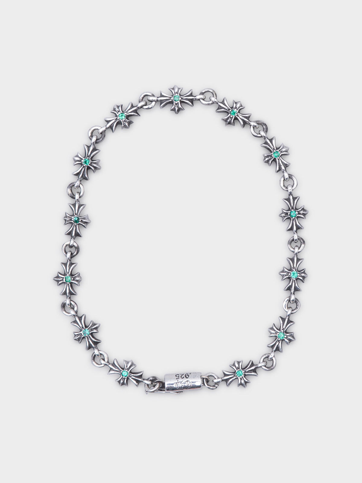 Emerald Tiny E Bracelet