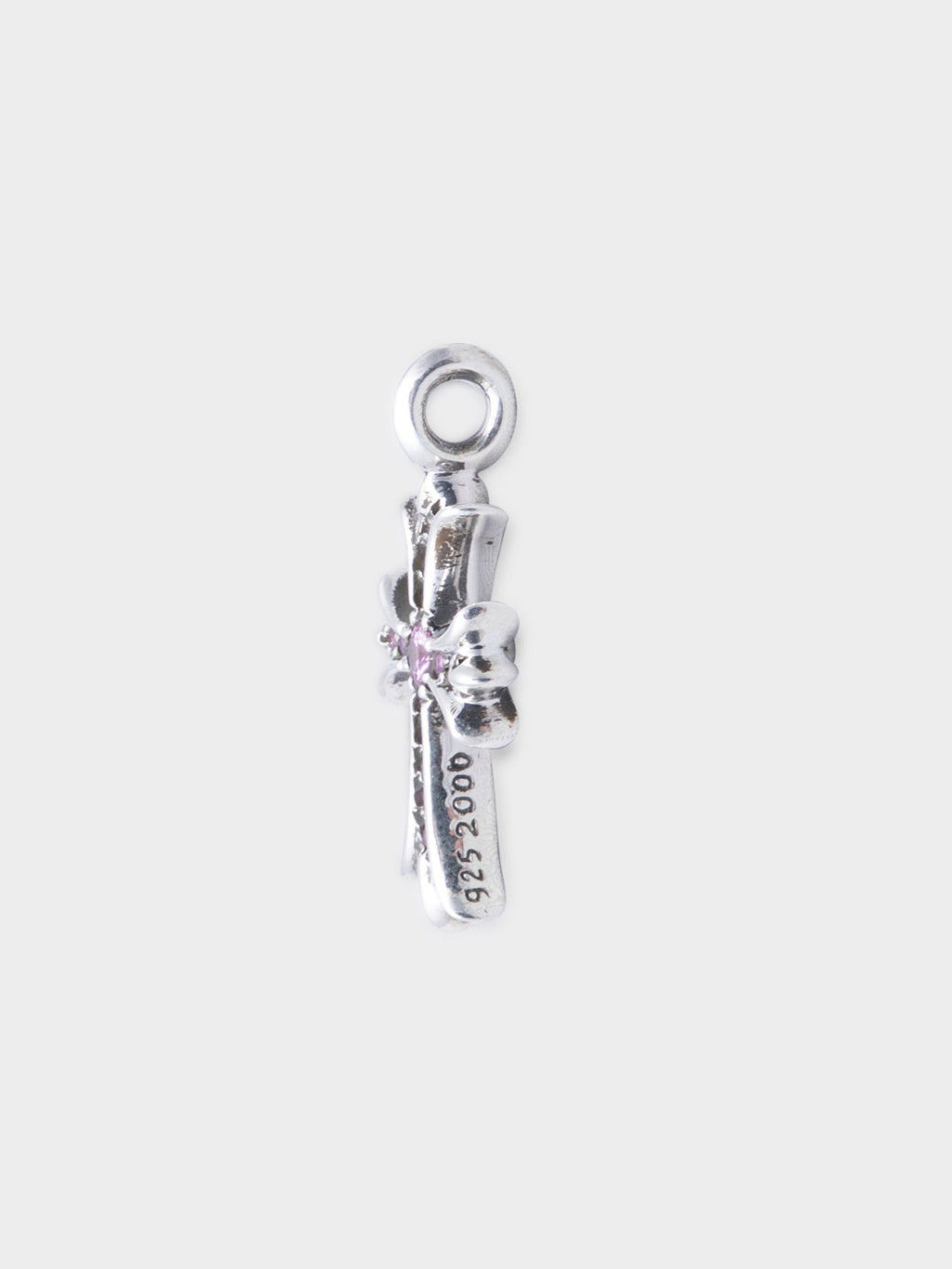 Pink Sapphire “Tiny Fat” Cross Pendant