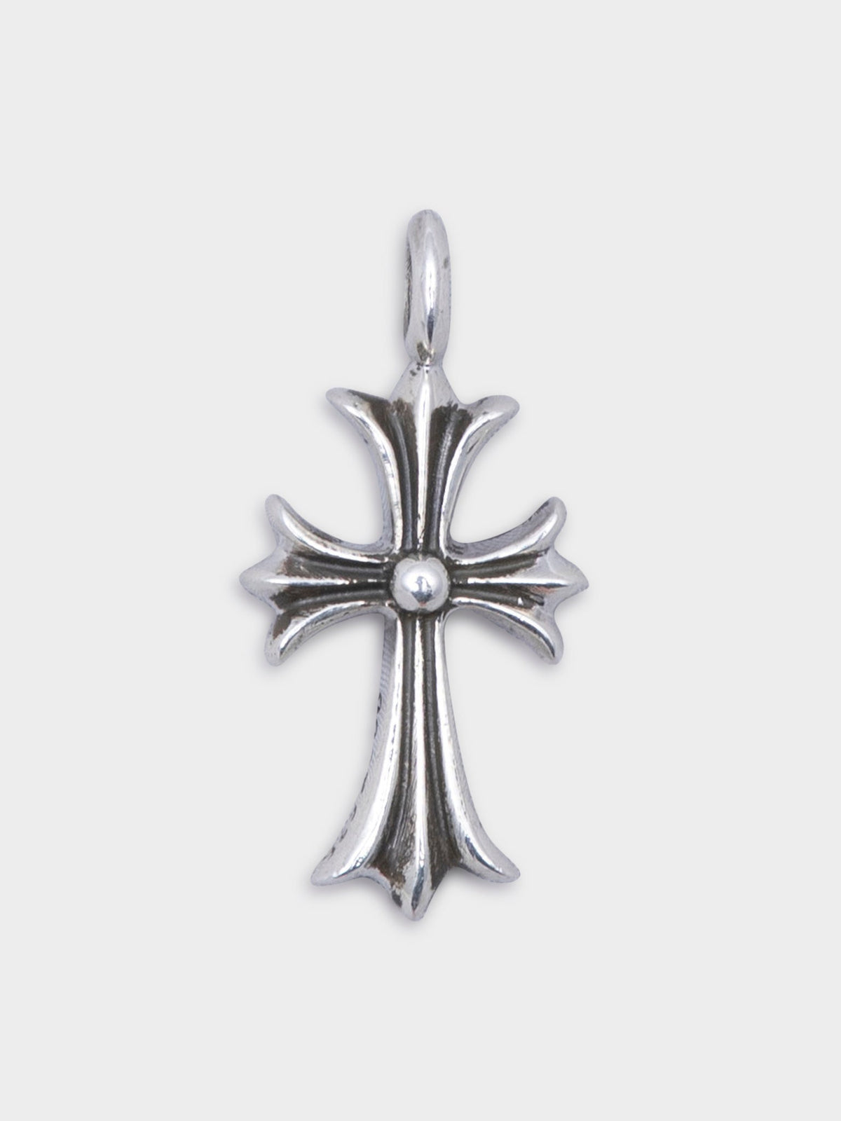 Pink Sapphire “Tiny Fat” Cross Pendant