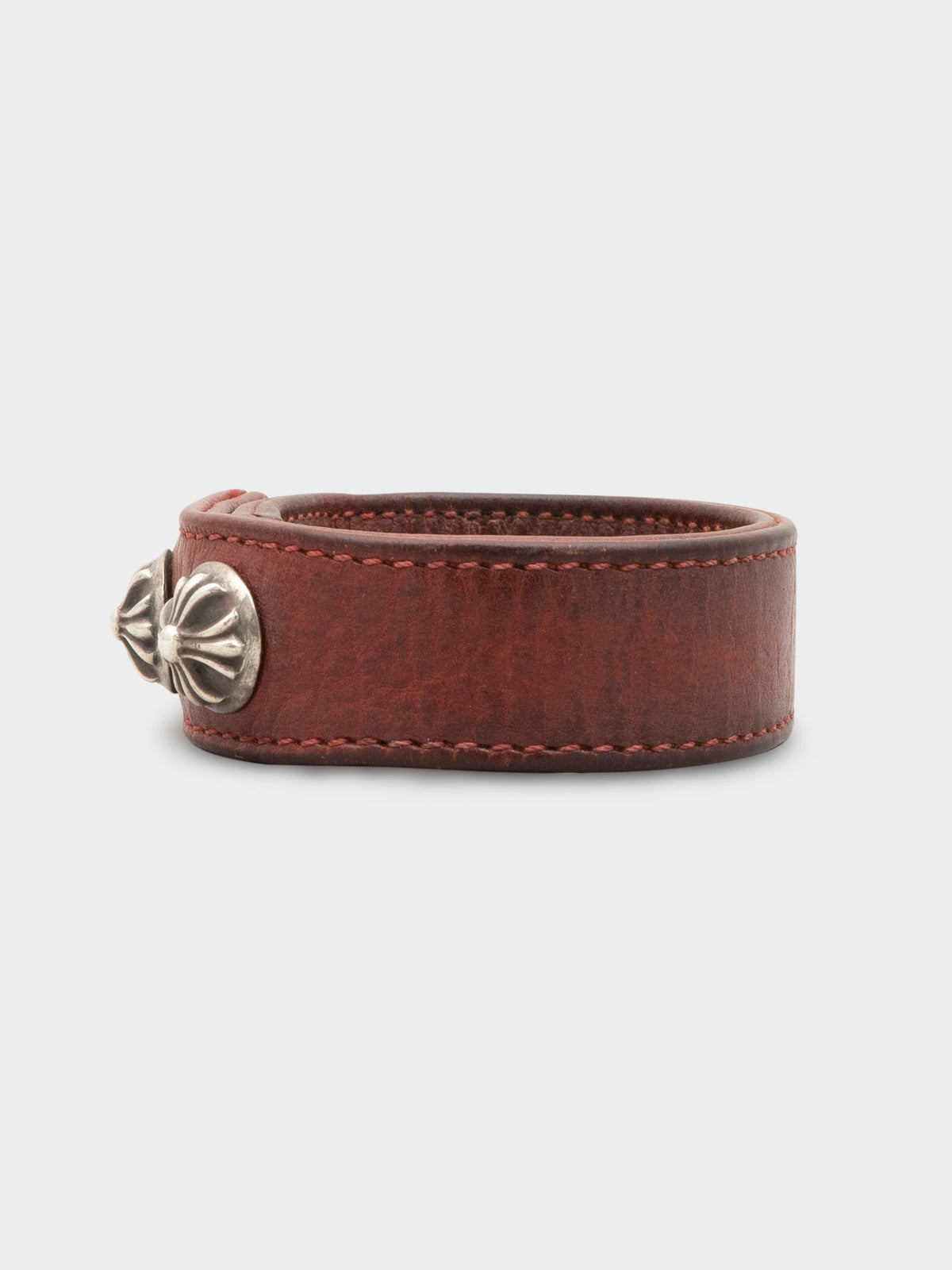 Leather Plus Stud Bracelet