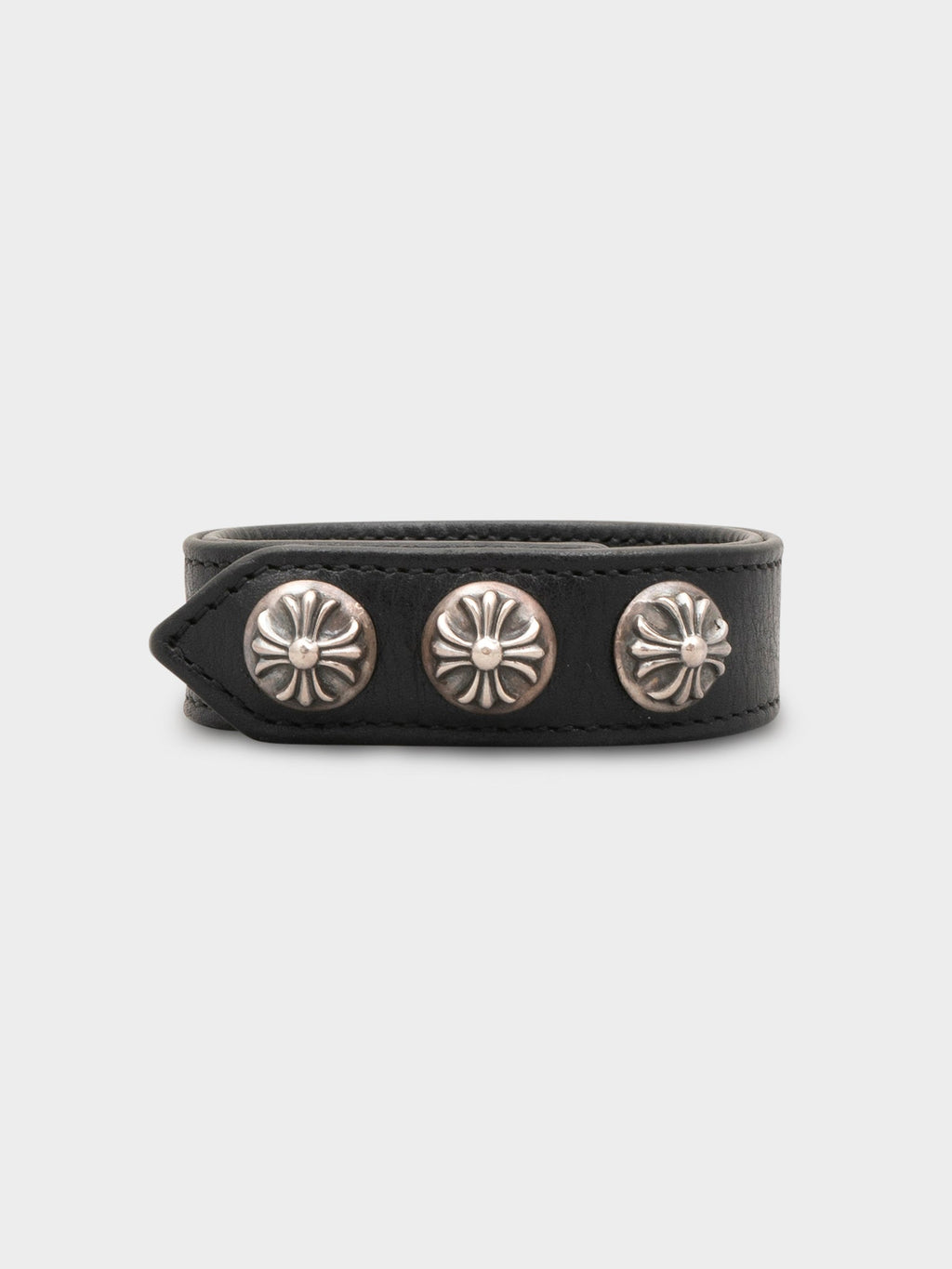 Leather Plus Stud Bracelet