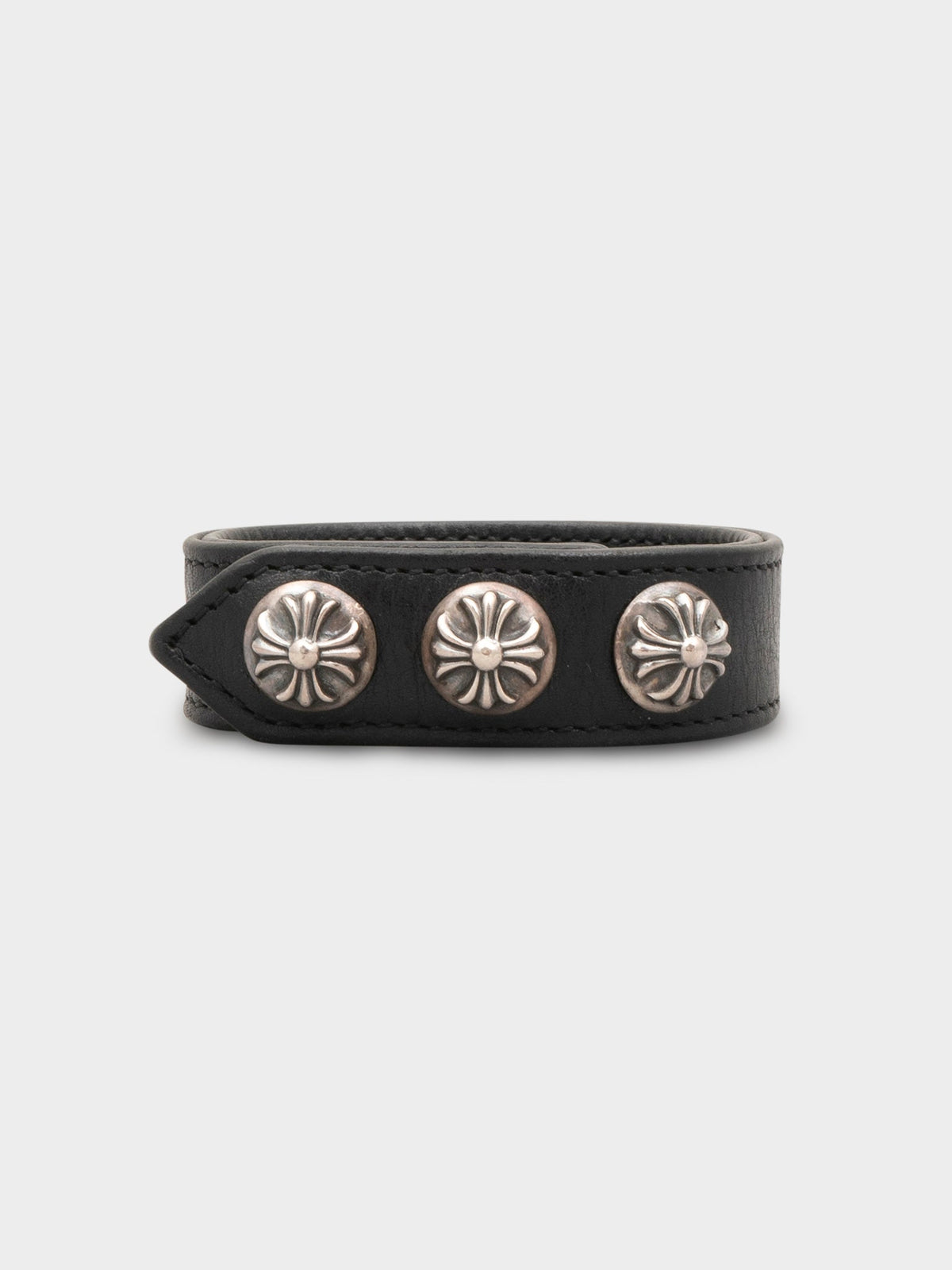 Leather Plus Stud Bracelet